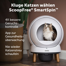 Lade das Bild in den Galerie-Viewer, ScoopFree SmartSpin™ Selbstreinigende Katzentoilette
