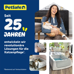 ScoopFree™ Selbstreinigende Katzentoilette für Klumpstreu